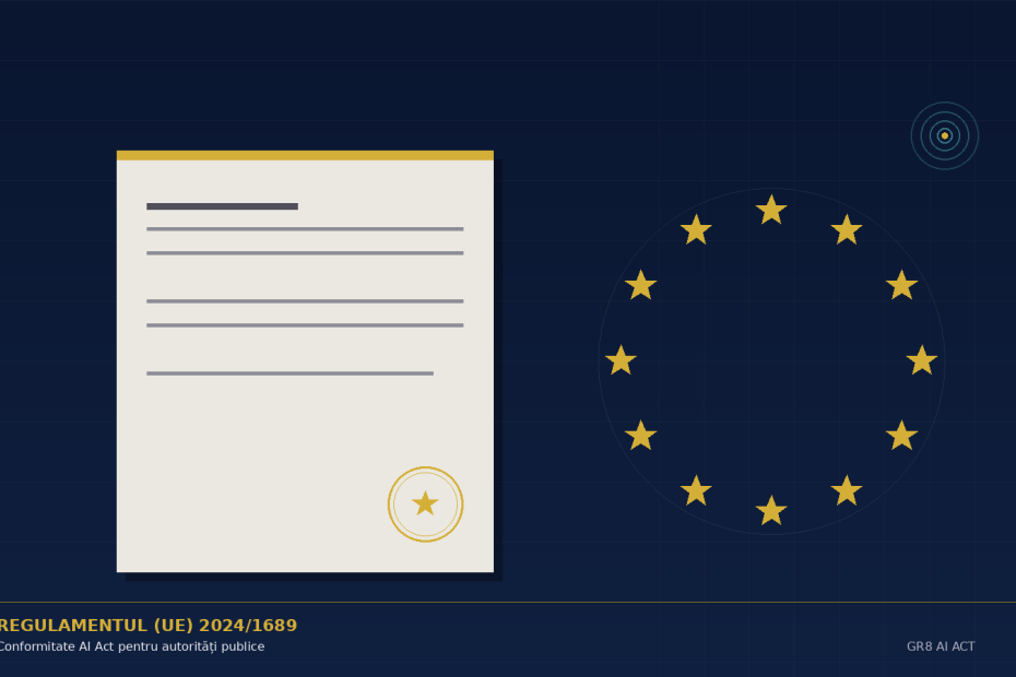 Gr8 AI Act – platformă pentru conformitatea autorităților publice cu Regulamentul UE 2024/1689 (AI Act)