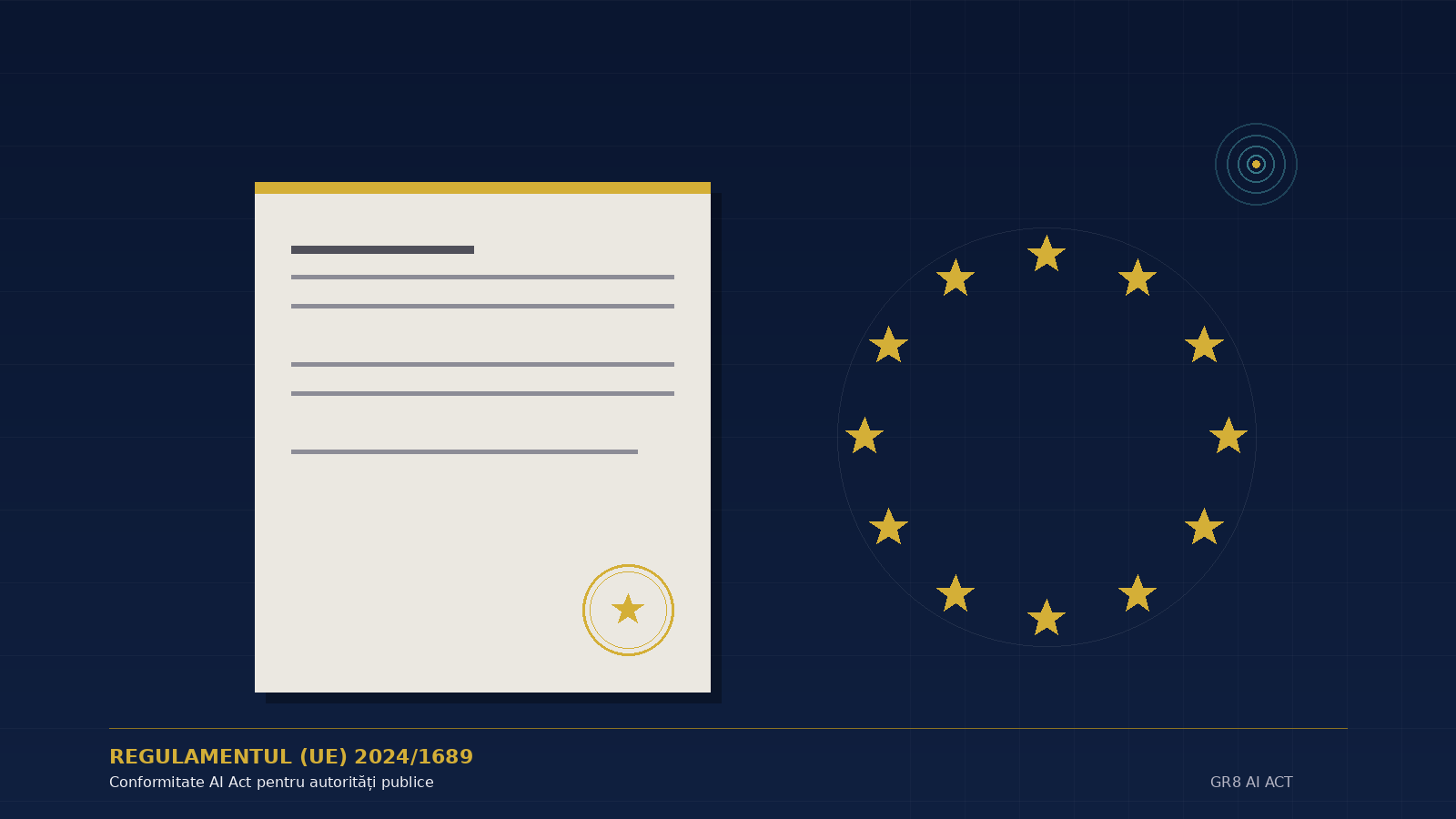 Gr8 AI Act – platformă pentru conformitatea autorităților publice cu Regulamentul UE 2024/1689 (AI Act)
